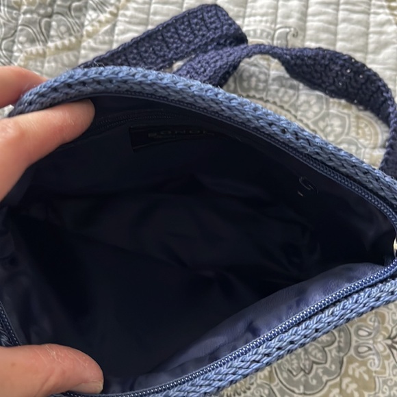Nwot Crossbody crochet bag navy and blue Color - Picture 4 of 10